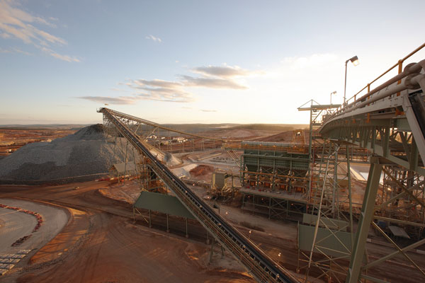 Conveyor belt at Boddington Gold Mine