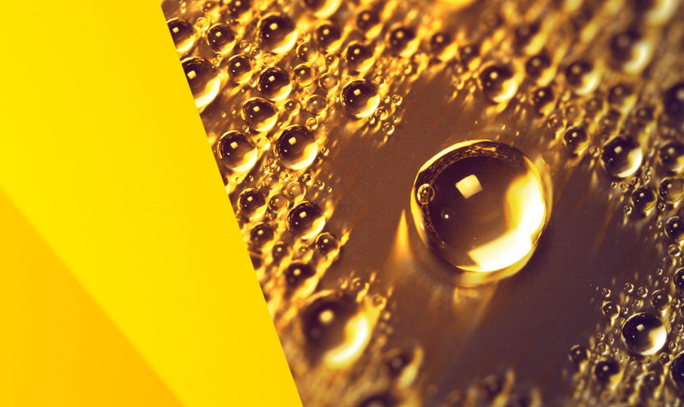 Macro image of bubbles
