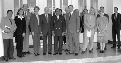 Board members with the Governor of South Sulawesi