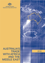 Australia's trade with Africa and the Middle East cover
