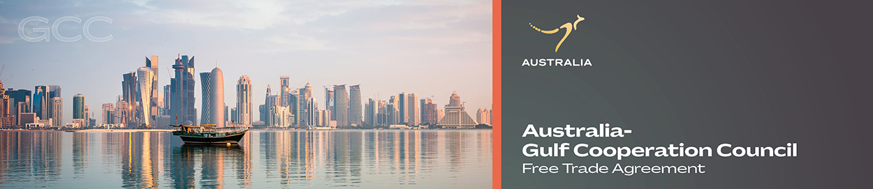Australia-Gulf Cooperation Council (GCC) banner