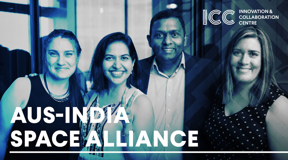Poster for Aus-India space start-up alliance