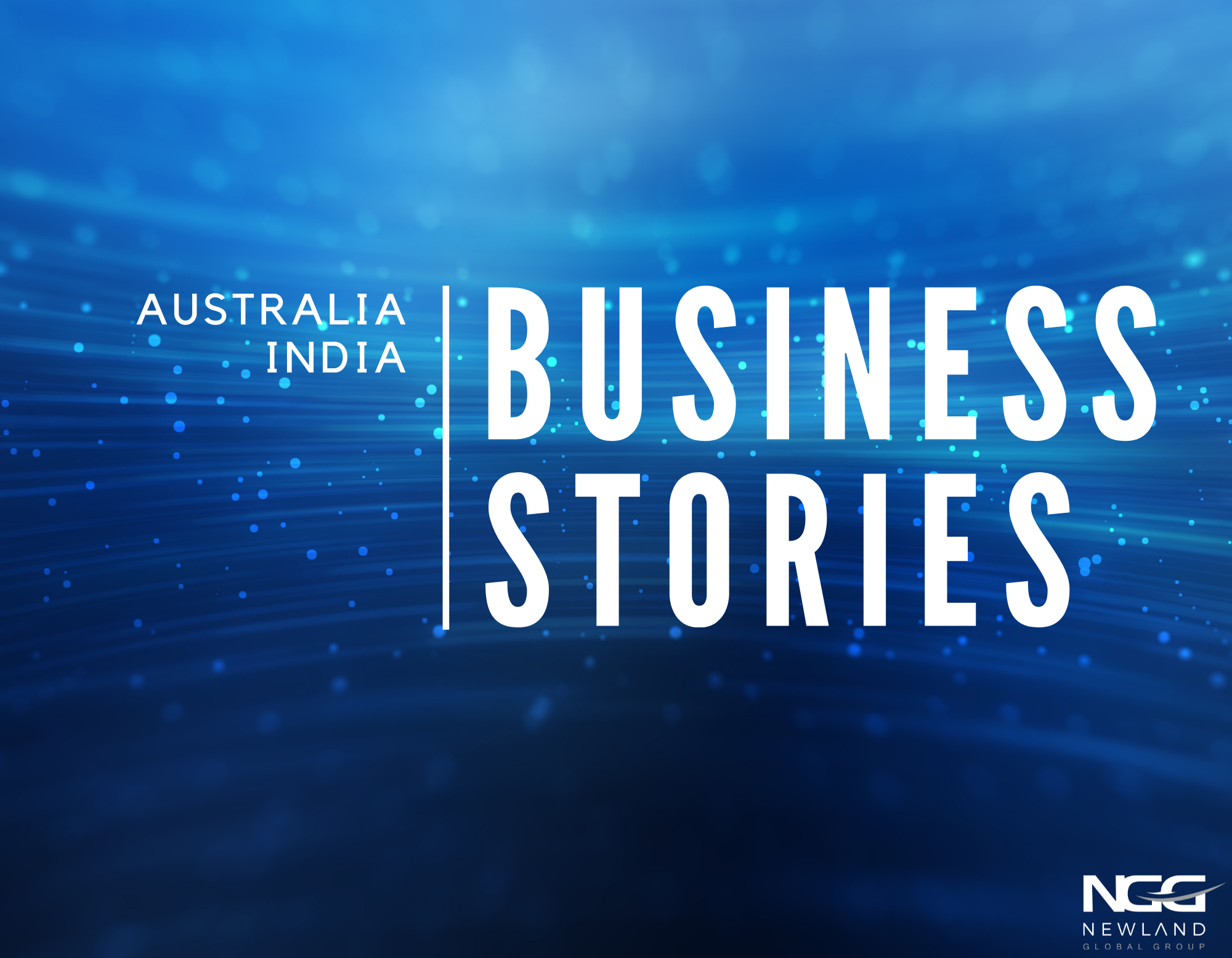 Poster for Australia-India Business stories.