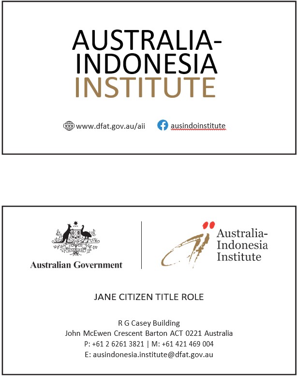 Examples of business cards