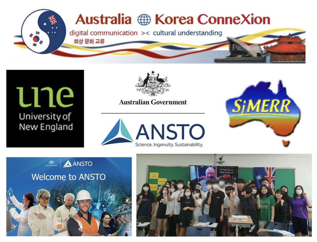 Collage of pictures of programs which have been delivered by Australian Nuclear Science and Technology Organisation. 