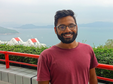 Amogh Sarda in Hong Kong.