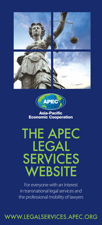 The APEC legal services website. For everyone with an interest in transnational legal services and the professional mobility of lawyers.