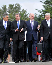 Photo of Kevin Rudd, Stephen Smith, William Hague and Liam Fox
