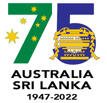 Australia–Sri Lanka 75th anniversary of diplomatic relations logo
