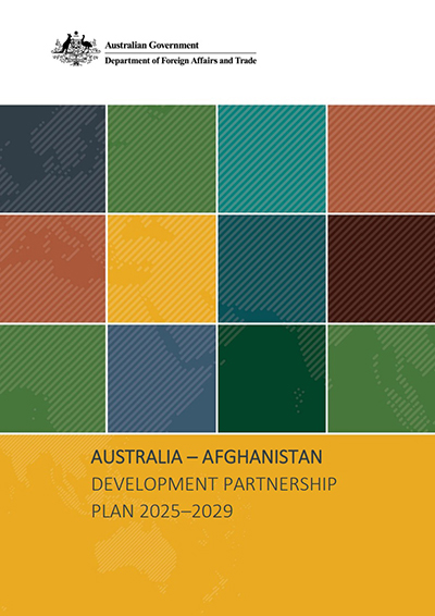 Cover for Australia – Afghanistan Development Partnership Plan 2025 – 2029