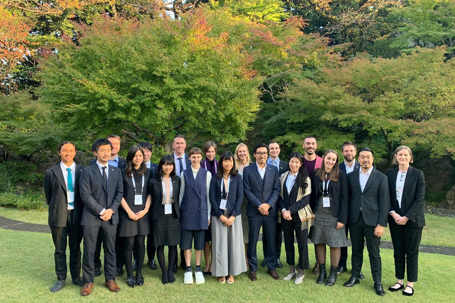 Group photo of the Australia-Japan Youth Dialogue 2019 delegates.