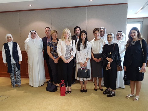 People standing in a room.