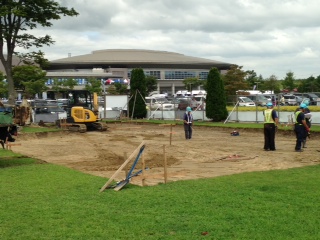 playground being constructed