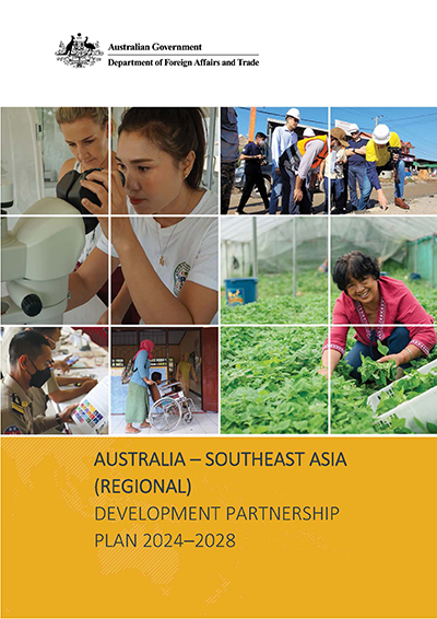 Cover image of Australia-Southeast Asia Development Partnership Plan 2024-2028