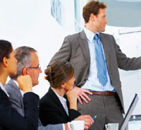 People in meeting