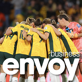 The Matildas in a huddle at the 2023 FIFA Women’s World Cup. 
