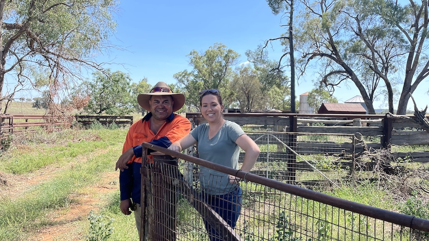 Photo of Cherie and Phil Thompson on a farmland property