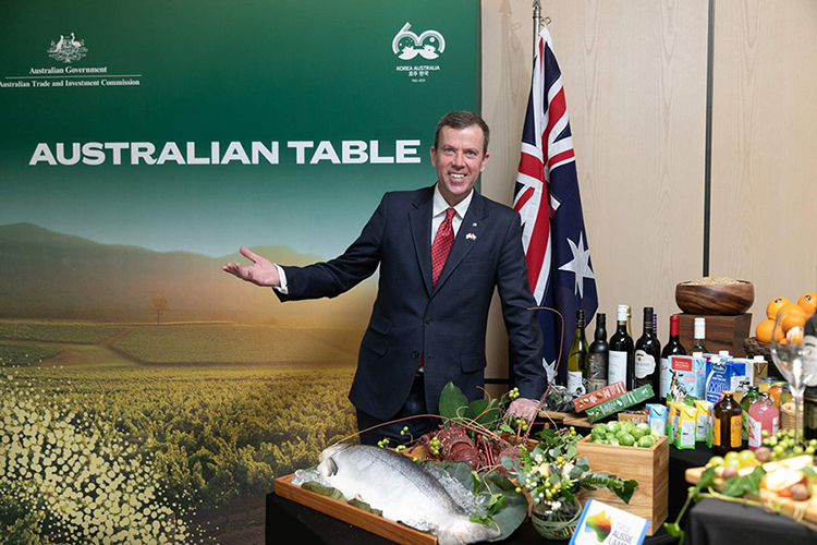 Minister Tehan celebrated 60 years of diplomatic relations between Australia and the Republic of Korea and promoted Australian produce during a visit to Seoul in July 2021