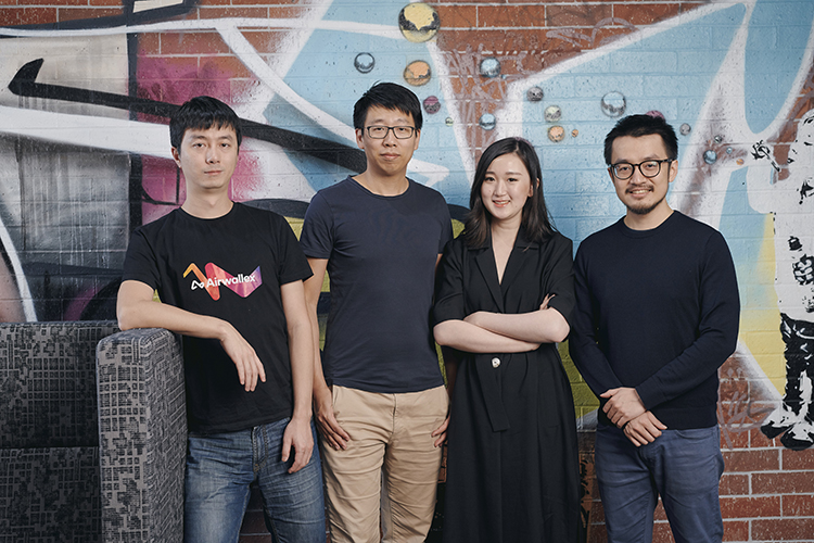 Airwallex co-founders (from left) Xijing Dai, Jack Zhang, Lucy Liu and Max Li.