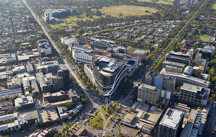 Melbourne’s world-class biomedical precinct in Parkville.