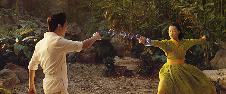 Wenwu (Tony Leung) and Ying Li (Fala Chen) in Marvel Studios’ Shang-Chi and the Legend of the Ten Rings. Photo by Jasin Boland. 