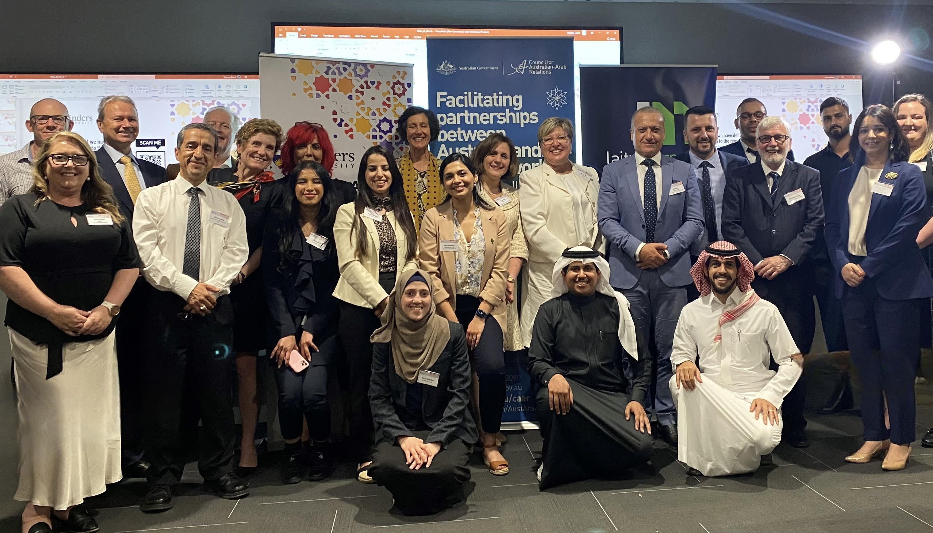 Flinders University's Australia Arab Team and Respected Dignitaries
