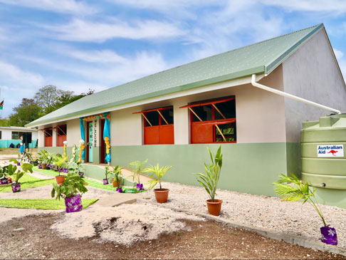Photo of school building in Vanuatu.