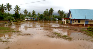 Ba Votua Catholic School damaged by floods.