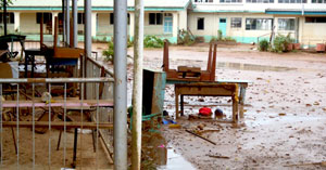 Ba Muslim Primary damaged by floods.