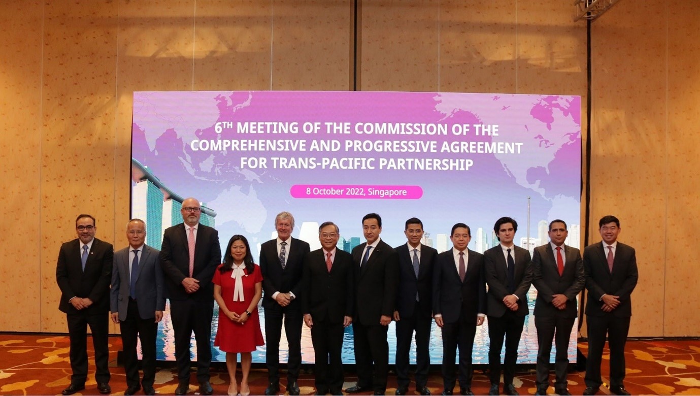 Ministers and Senior Officials representing the 11 CPTPP members participated in the sixth CPTPP Commission meeting in Singapore 