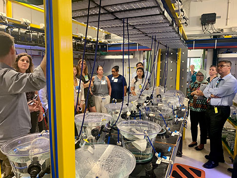 Group of people in a laboratory