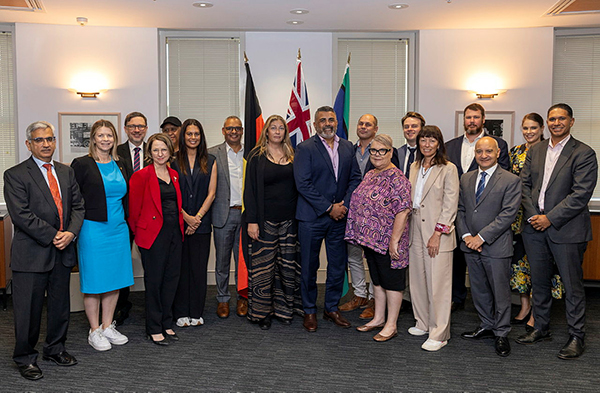 DFAT and Austrade Staff with the pilot First Nations Trade and Investment Advisory Group at the inaugural meeting, held on Ngunnawal Country, Canberra