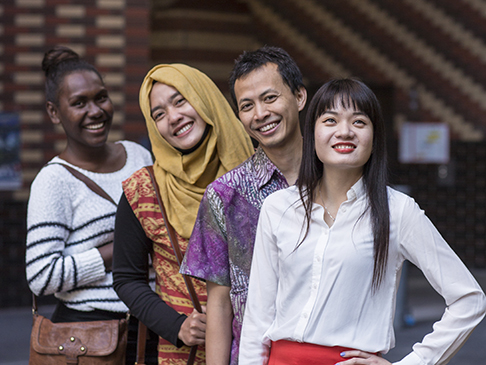 Smiling students