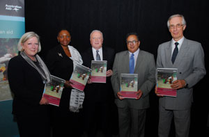 Panellists at the luncheon launching AusAID’s Humanitarian Action Policy.