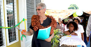 Judith Robinson opens new Loma Nursing Station, Sigatoka.
