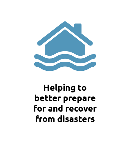 Helping to better prepare for and recover from disasters