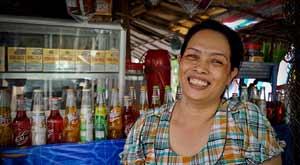 Lady smiling