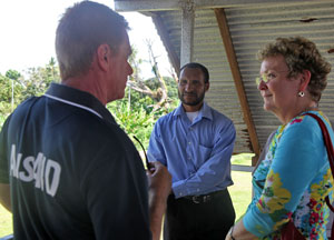 Senator McLucas, Dr Rendi and Geoff Clark