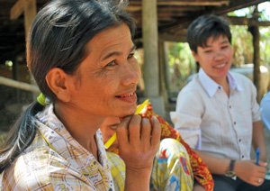 Participants in a focus group discussion in Cambodia in 2011 as part of the Triple Jeopardy research project.