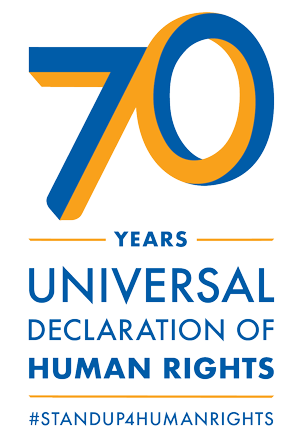 70th Anniversary of the Universal Declaration of Human Rights logo