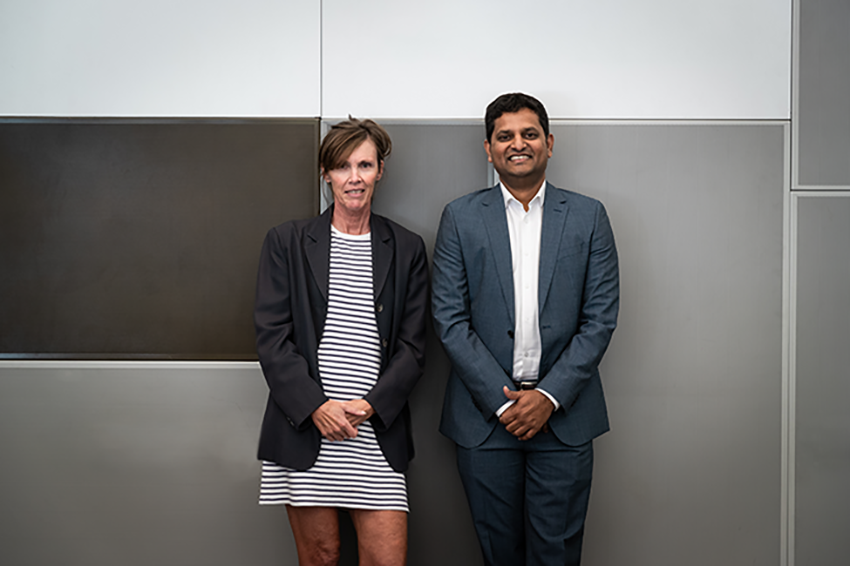 Dr. Ashokkumar Manoharan (Right) and A/Prof. Janice Jones (Left). 