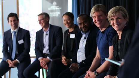 Panel discussion including Julie Bishop
