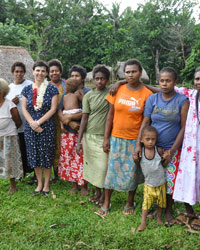 Photo of a group of women and girls in the Pacific