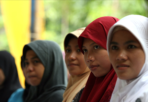 women at a business training workshop in west lombok indonesia