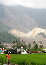 landslide and rescue camp