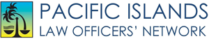 Official logo of PILON spelling out Pacific Islands Law Officers’ Network with an image of a palm tree and scales of justice