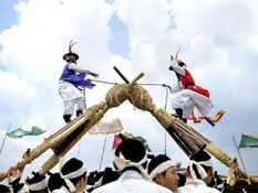 People celebrating Lunar New Year