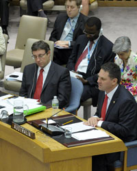 Photo of Parliamentary Secretary for Pacific Island Affairs, Richard Marles with other ambassadors
