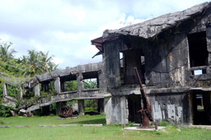 World War II ruins on Babelthuap Island in Palau
