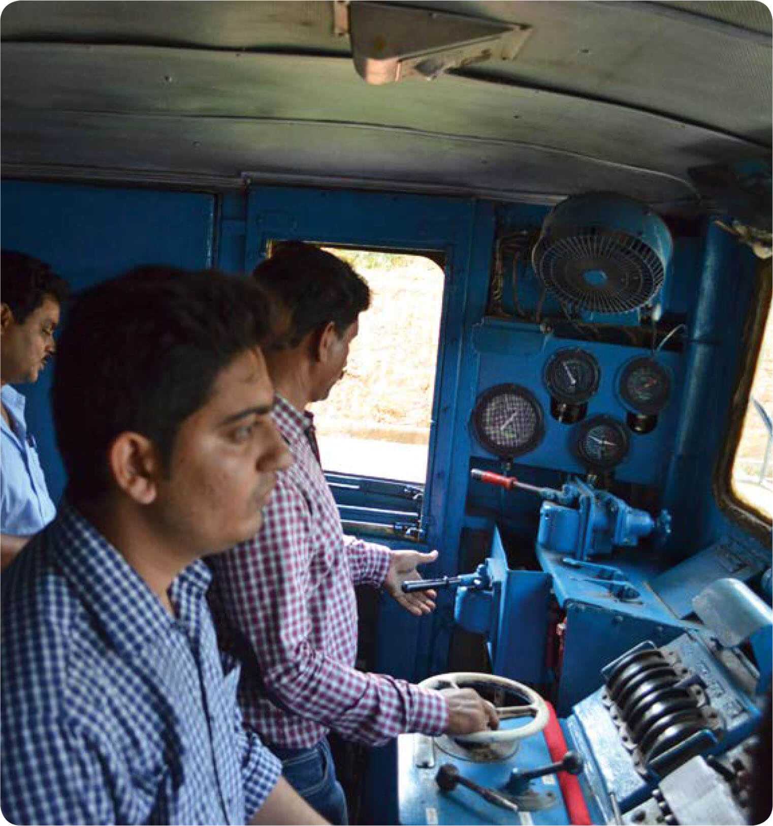 Train driver taking part in Sydac’s training program